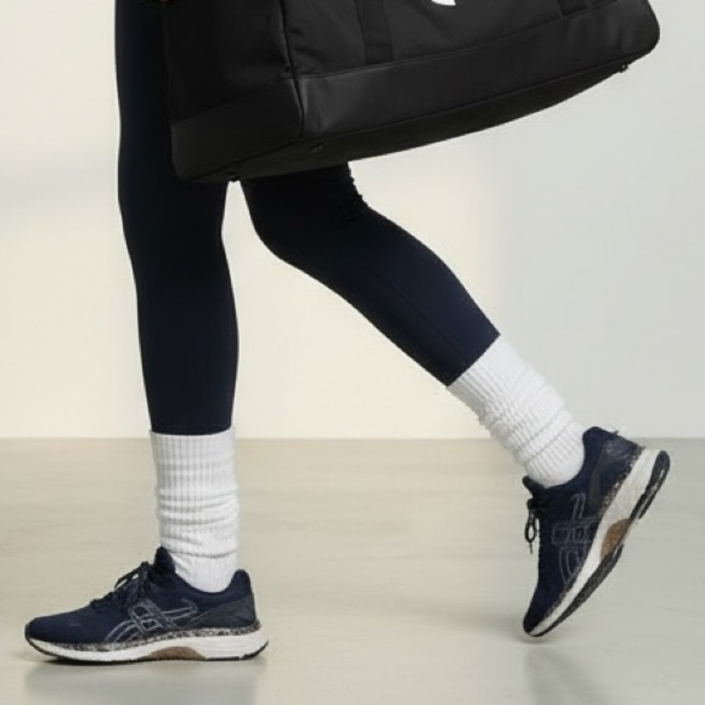 ASICS Women's Breathable Mesh Navy Marbled Running Sneakers, Lace Up, Low Top 10